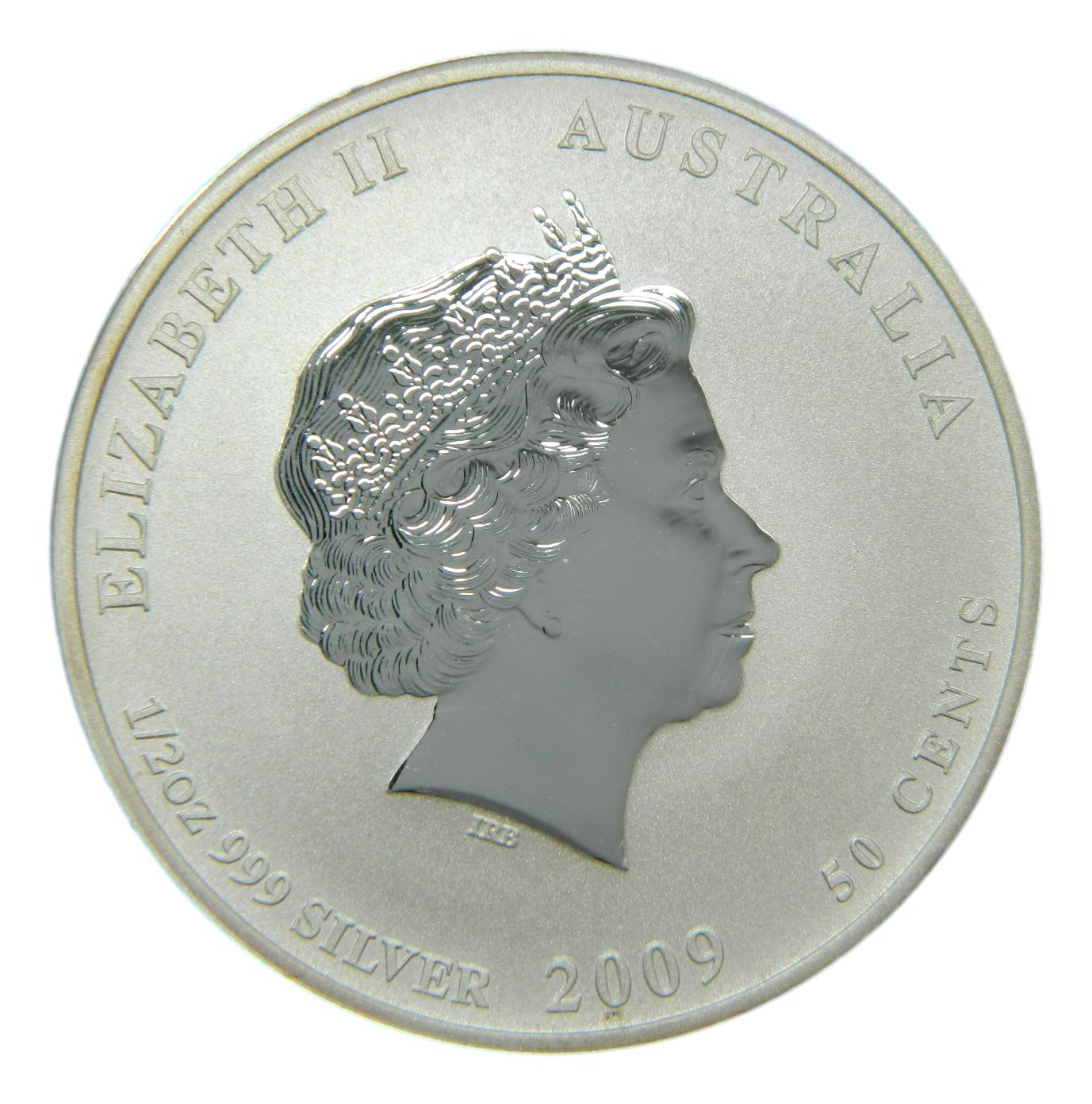 2009 - AUSTRALIA - 1/2 OZ 999 - 50 CENTS - BUEY