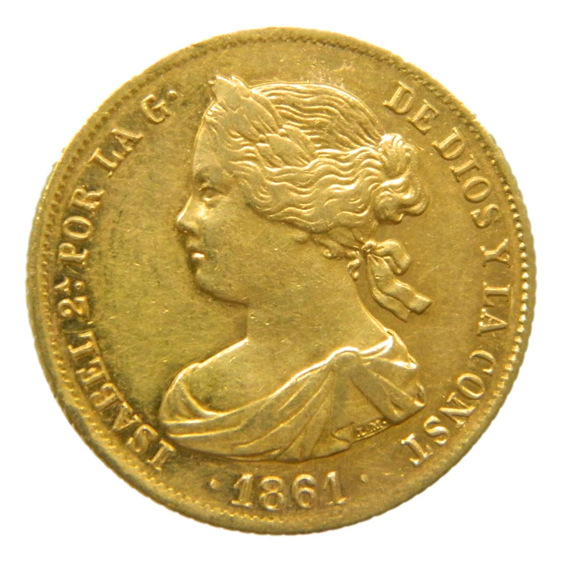 1861 - ISABEL II - 100 REALES - MADRID - EBC