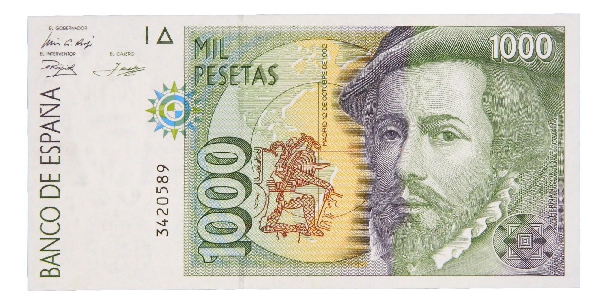 1992 - ESPAÑA - BILLETE - 1000 PESETAS - SIN SERIE - EBC