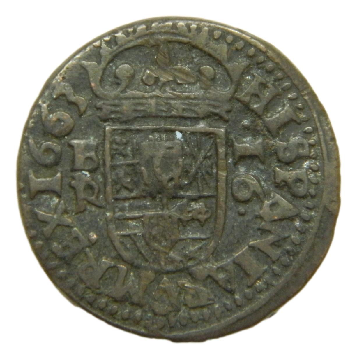 1663 - FELIPE IV - 16 MARAVEDIS - BURGOS