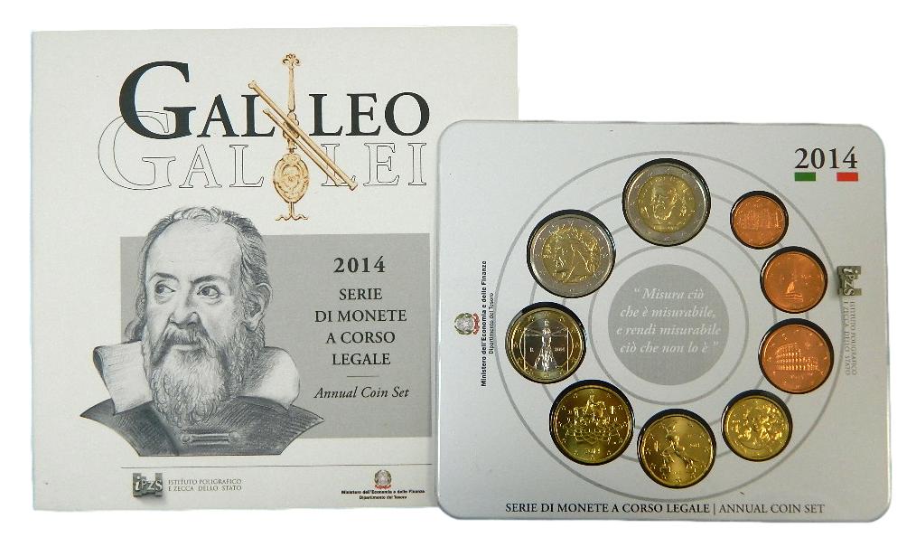 2014 - ITALIA - CARTERA EUROS - GALILEO GALILEI