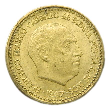 1947 *54 - FRANCO - 1 PESETA - SC