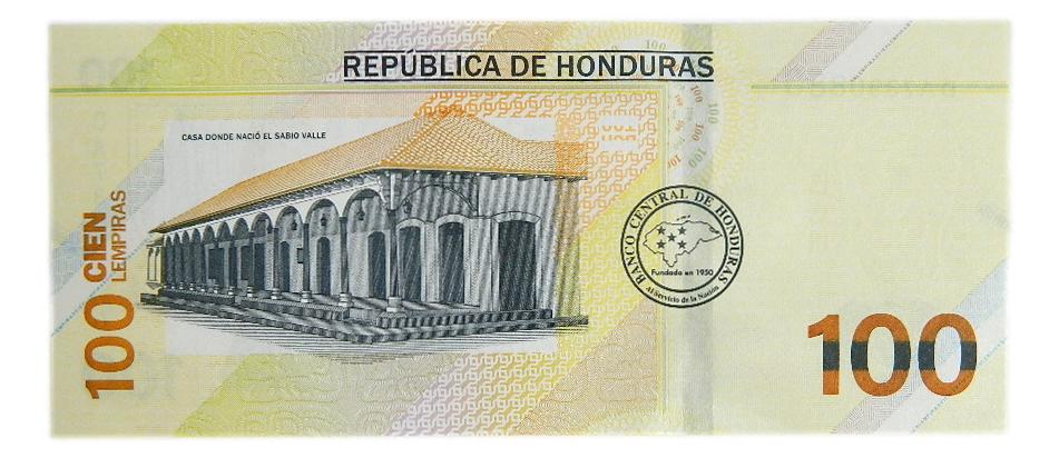 2022 - HONDURAS - BILLETE - 100 LEMPIRAS - JOSE CECILIO DEL VALLE - SC