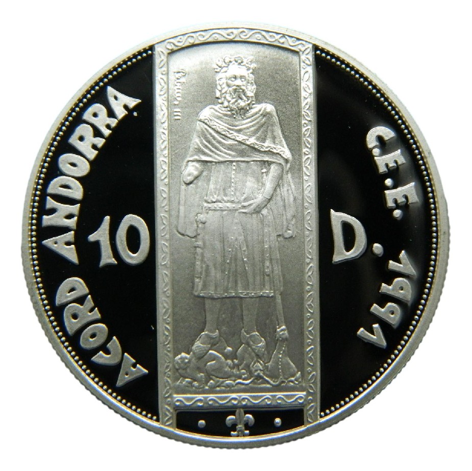 1994 - ANDORRA - 10 DINERS - ECU - ACUERDO - PLATA