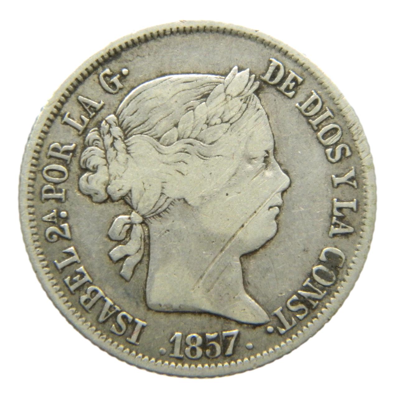 1857 - ISABEL II - 4 REALES - MADRID - MBC-