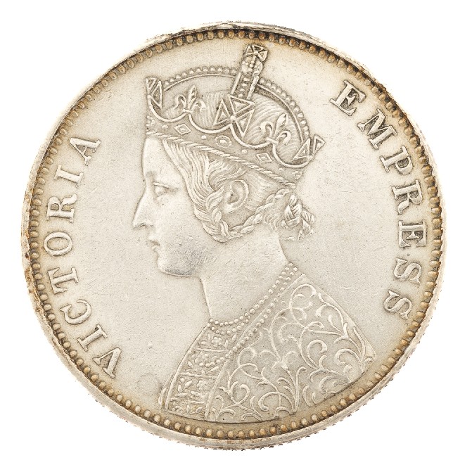 1900 - INDIA BRITANICA - 1 RUPIA - MBC+ - S12/533
