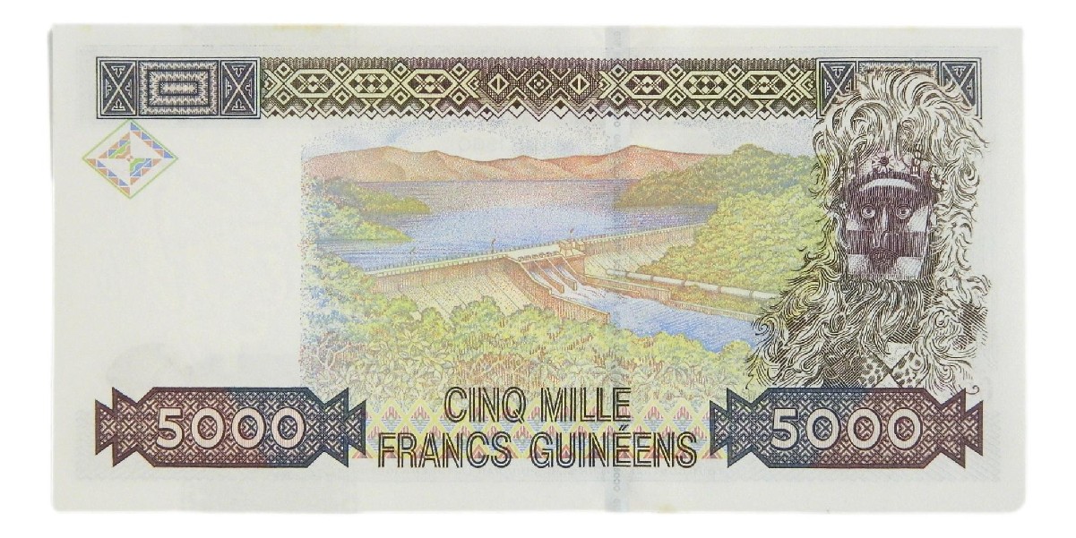 1998 - GUINEA - BILLETE - 5000 FRANCS - SC