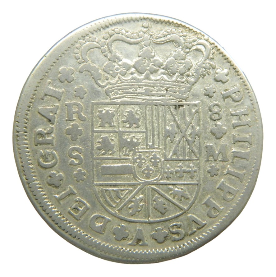 1718 M - FELIPE V - 8 REALES - SEVILLA - BC