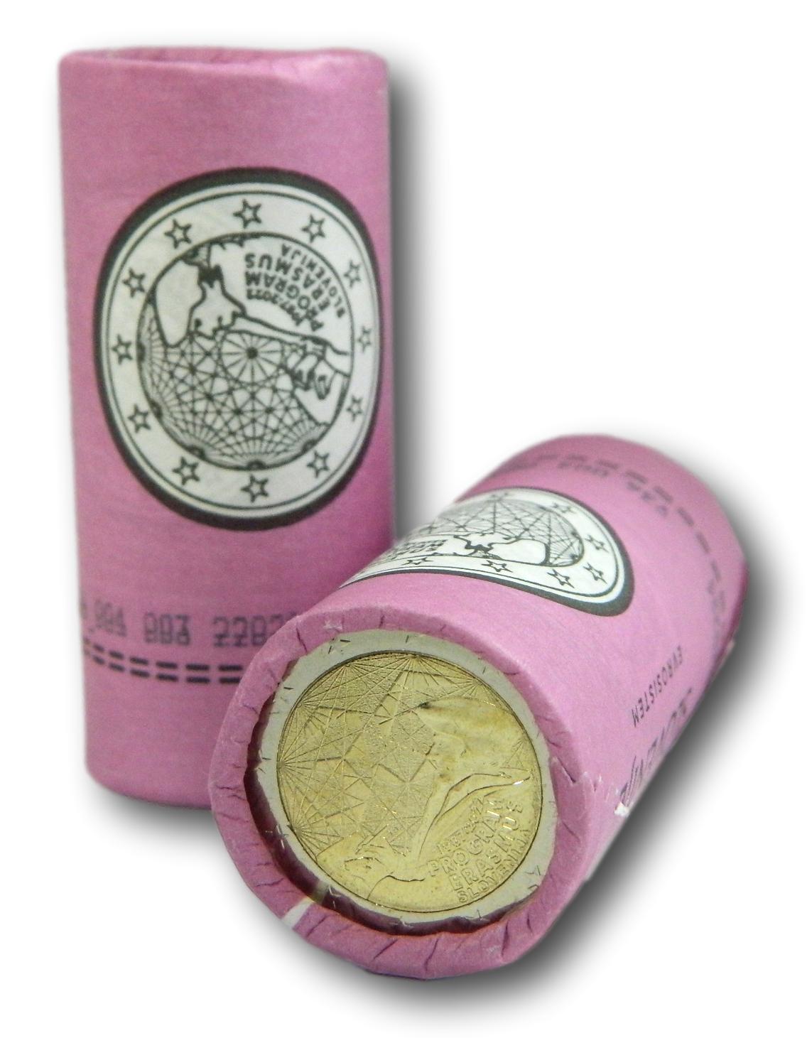 2022 - ESLOVENIA - 2 EUROS - ERASMUS - CARTUCHO - ROLLO