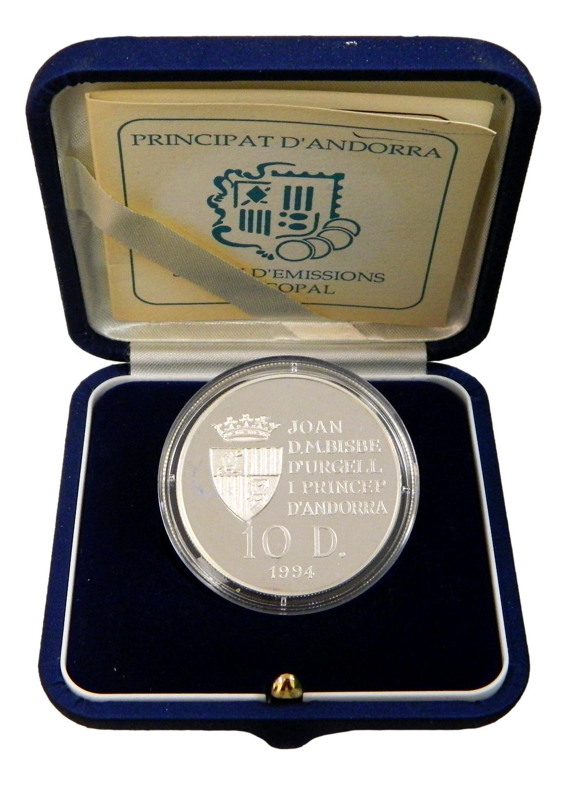 1994 - ANDORRA - 10 DINERS - JUEGOS OLIMPICOS VERANO 1996  - CICLISTAS - PLATA