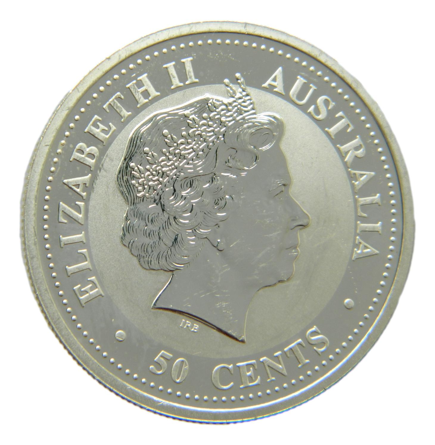 2003 - AUSTRALIA - 1/2 ONZA PLATA - AÑO DE LA CABRA
