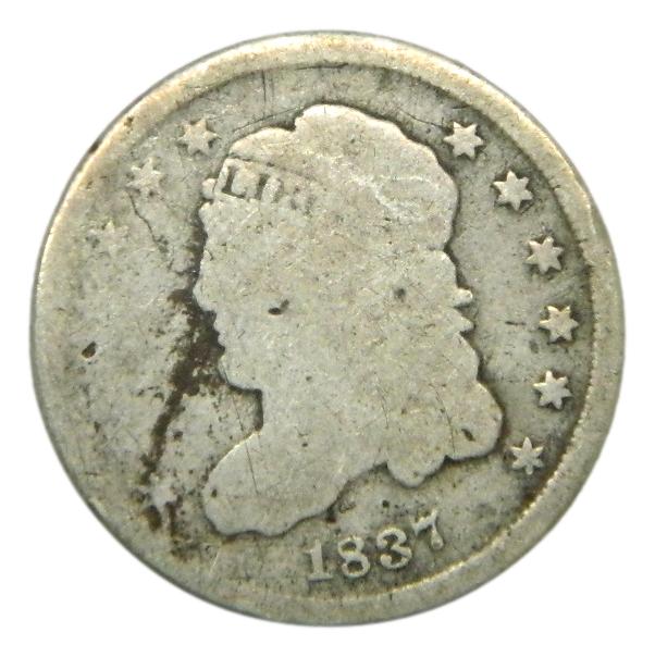 1837 - USA - 5 CENTAVOS - LIBERTY CAP - HALF DIME - MBC-