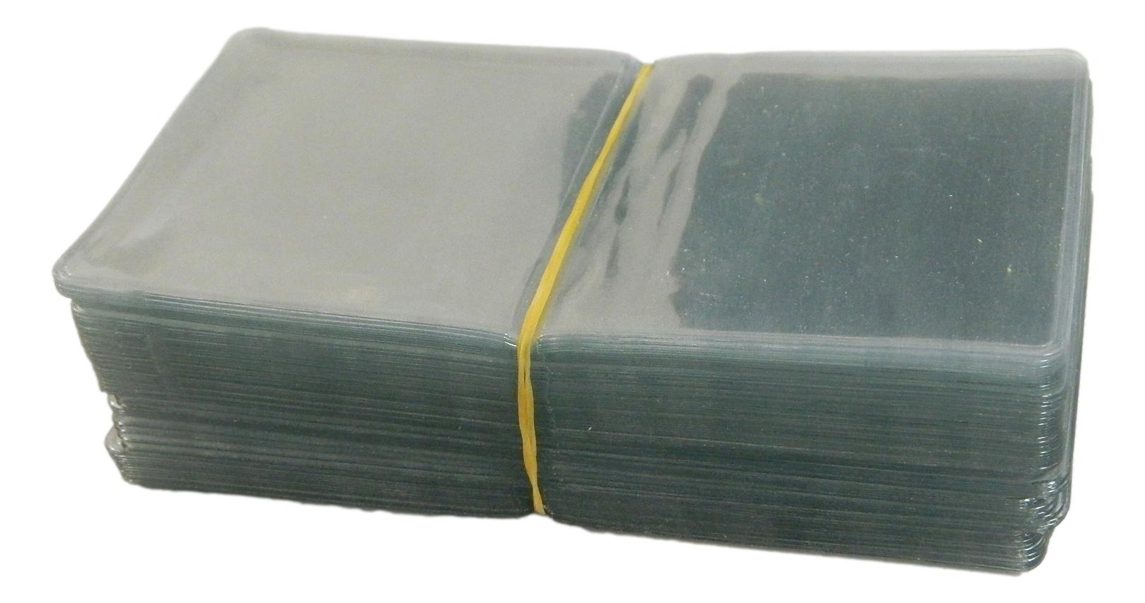 100 FUNDAS PLASTICO DOBLES PARA MONEDAS - 70 X 70 MM