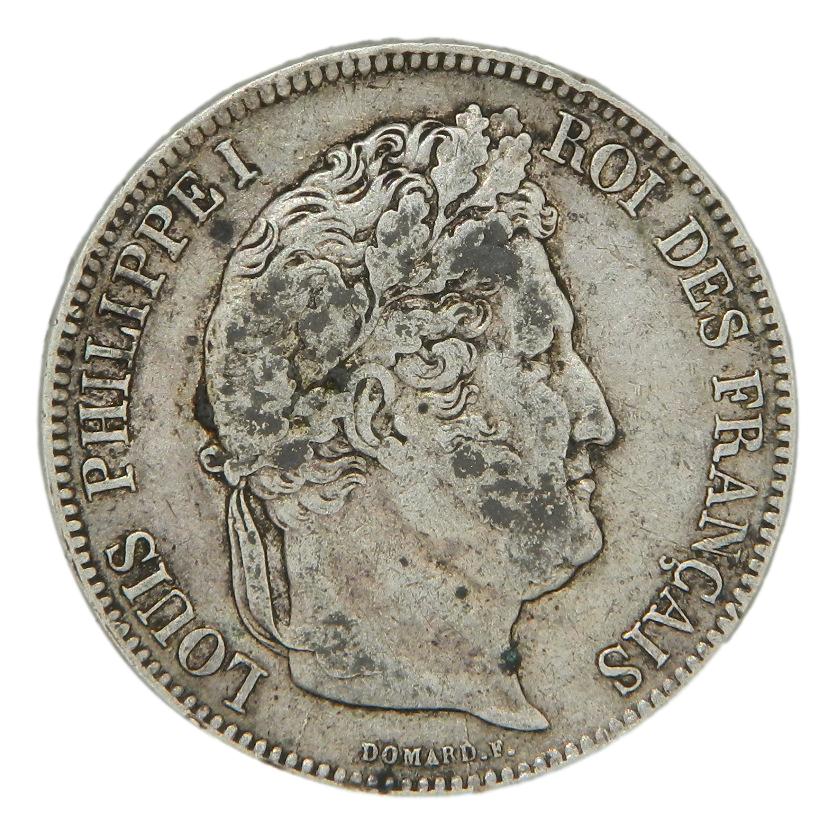 1834 W - FRANCIA - 5 FRANCS - LILLE - PLATA