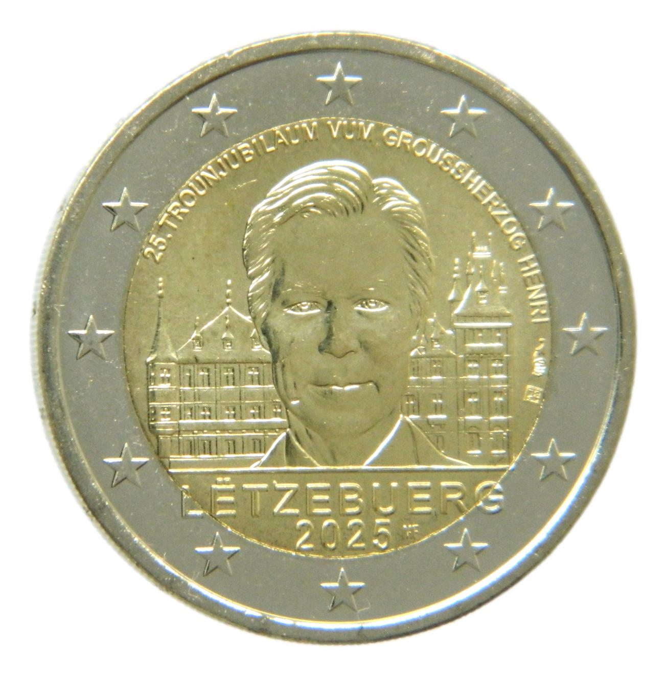 2025 - LUXEMBURGO - 2 EURO - 25 TH TRONO DUQUE