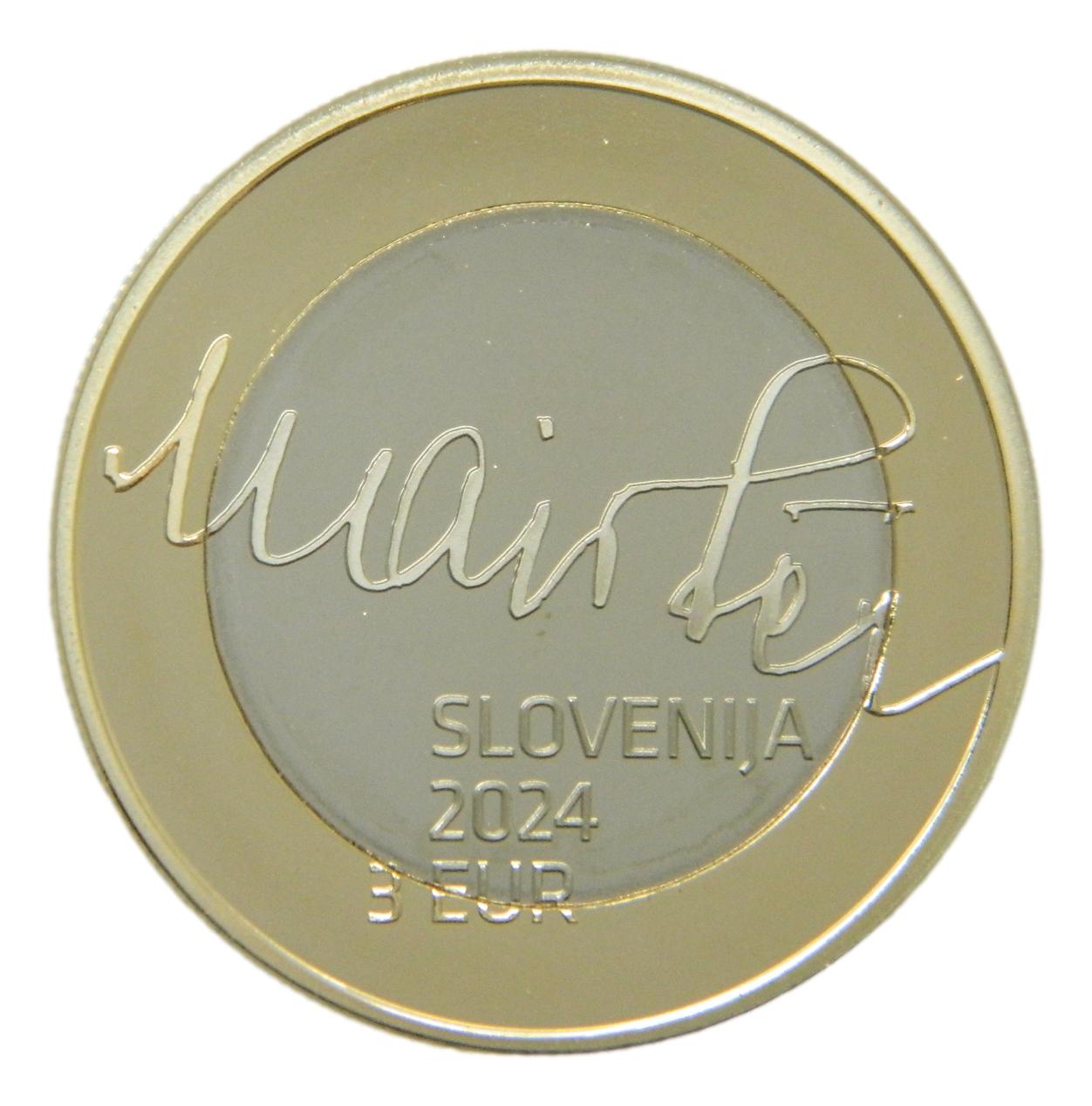 2024 - ESLOVENIA - 3 EURO - RUDOLF MAISTER - PROOF