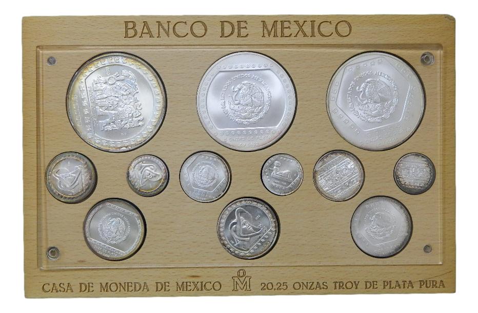 1992 - MEXICO - COLECCION COMPLETA - ONZAS PLATA PRECOLOMBINAS 