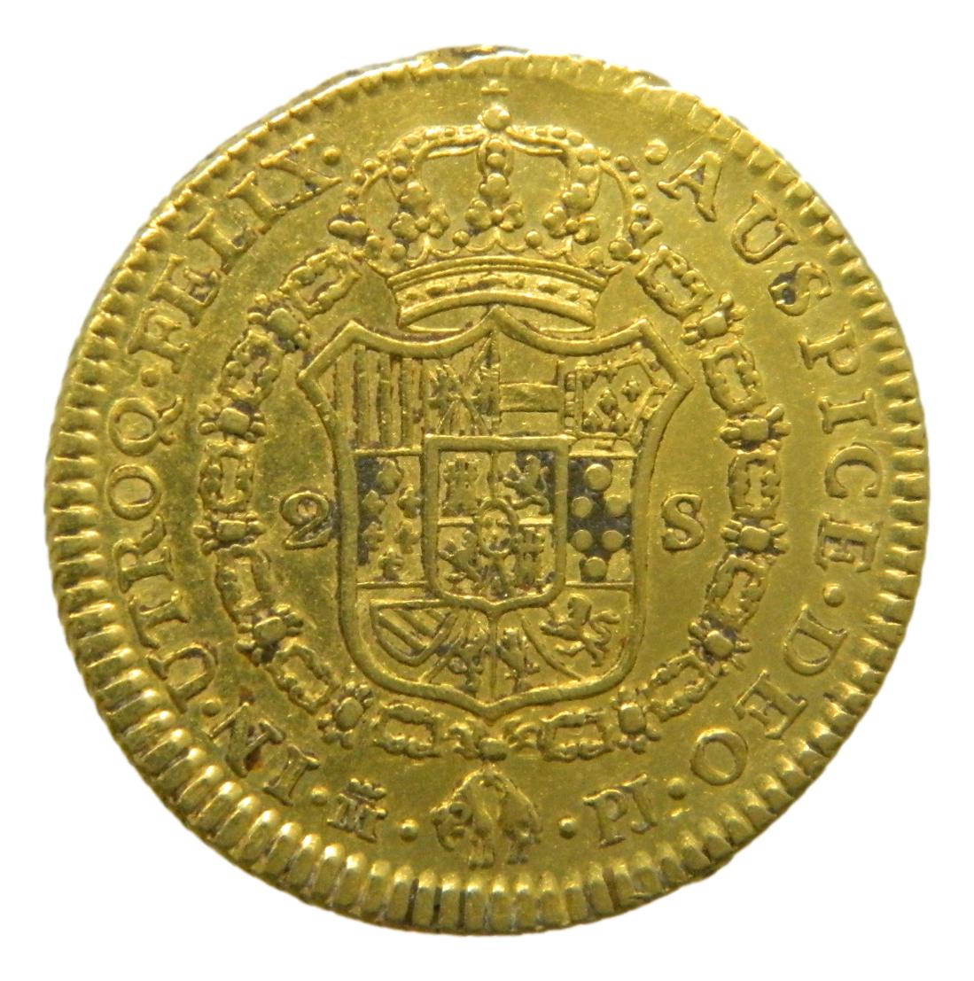 1772 PJ  - CARLOS III - 2 ESCUDOS - MADRID - MBC