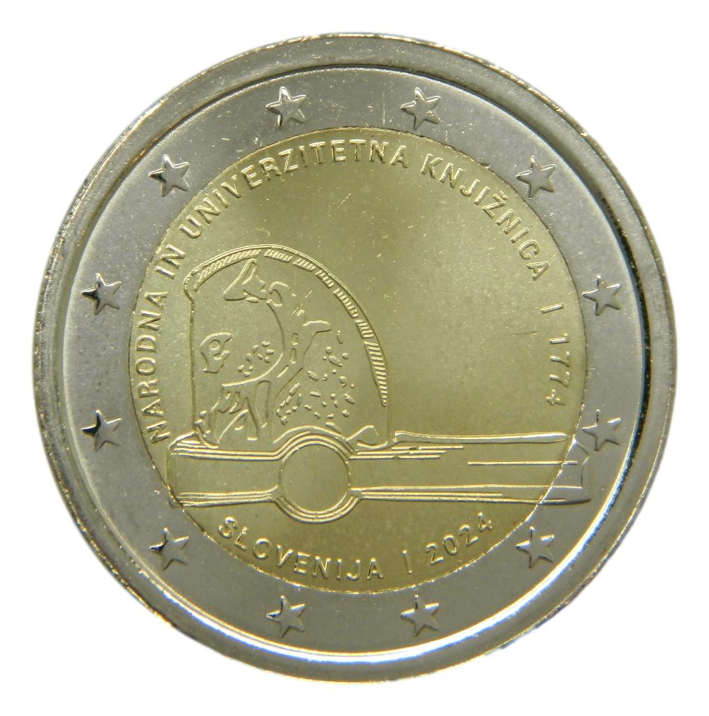 2024 - ESLOVENIA - 2 EURO - BIBLIOTECA NACIONAL
