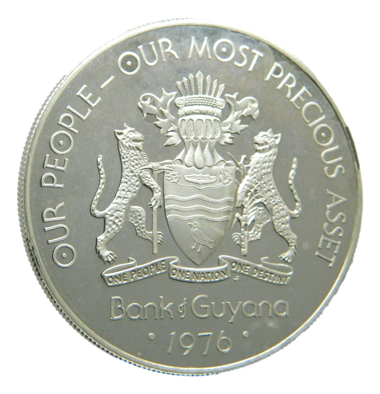 1976 - GUYANA - 10 DOLLARS - INDEPENDENCIA - CUFFY