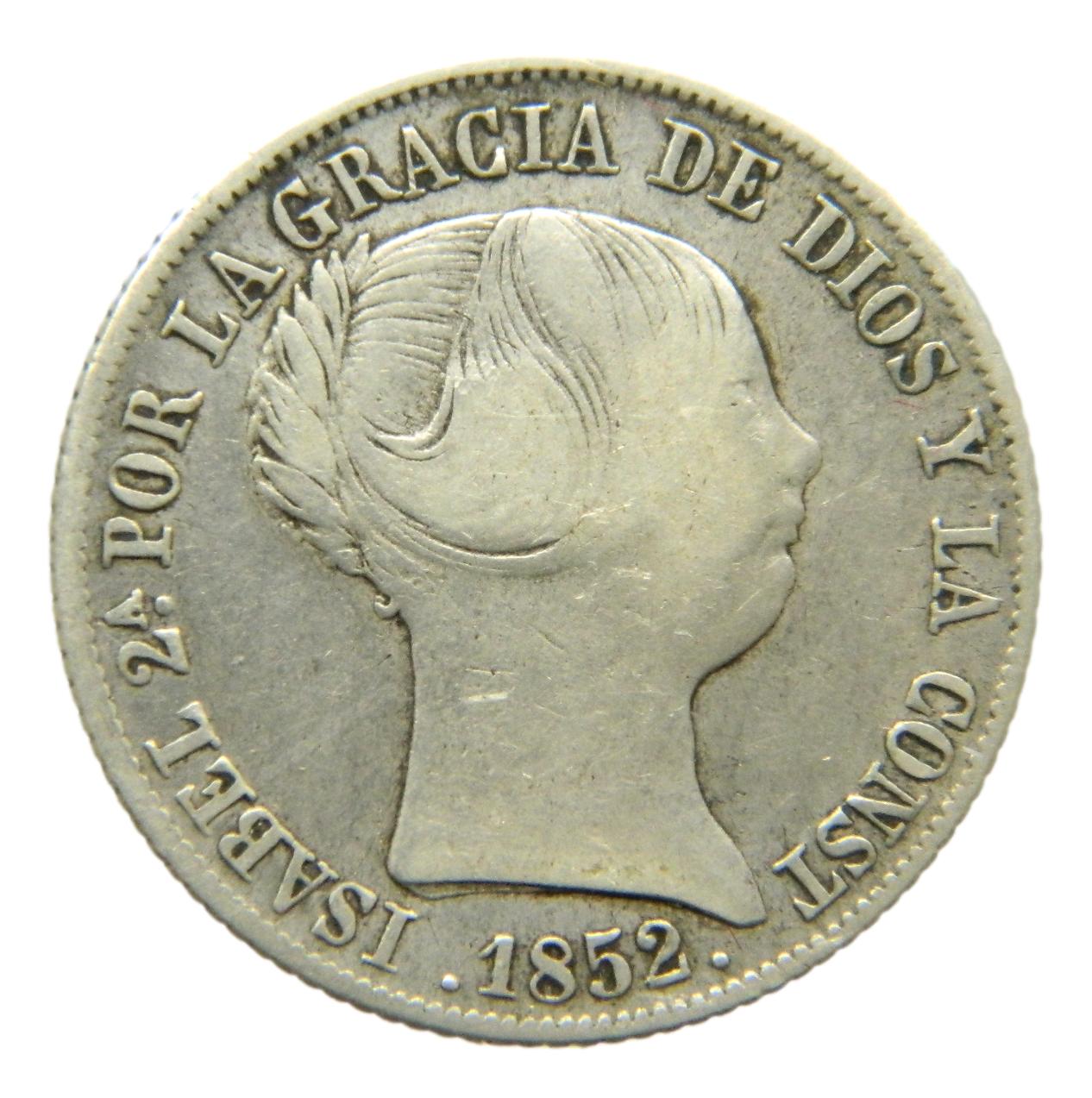 1852 - ISABEL II - 4 REALES - MADRID - BC