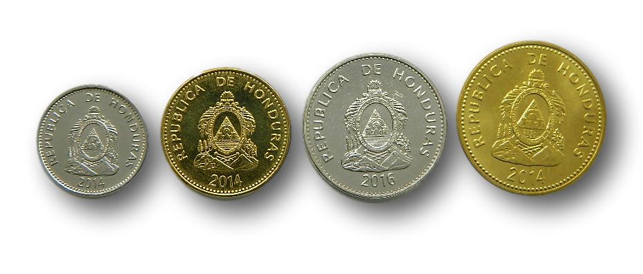 HONDURAS - SERIE 4 MONEDAS - CENTAVOS