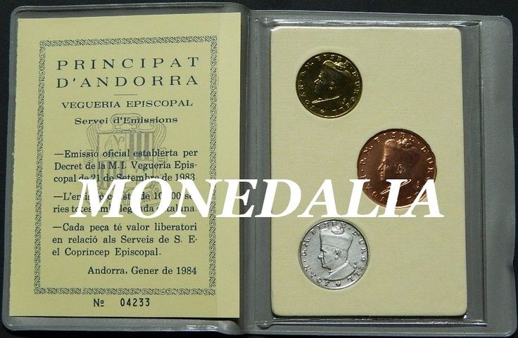 1984 - ANDORRA - 1, 5 Y 10 DINERS - SET