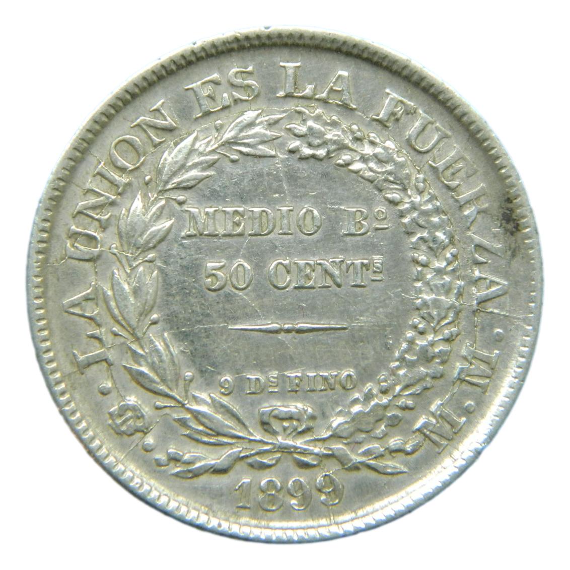 1899 MM - BOLIVIA - 50 CENTAVOS - POTOSI