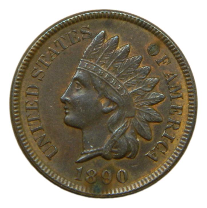 1890 - USA - 1 CENT - INDIAN HEAD