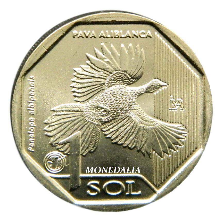 2018 - PERU - 1 SOL - PAVA ALIBLANCA