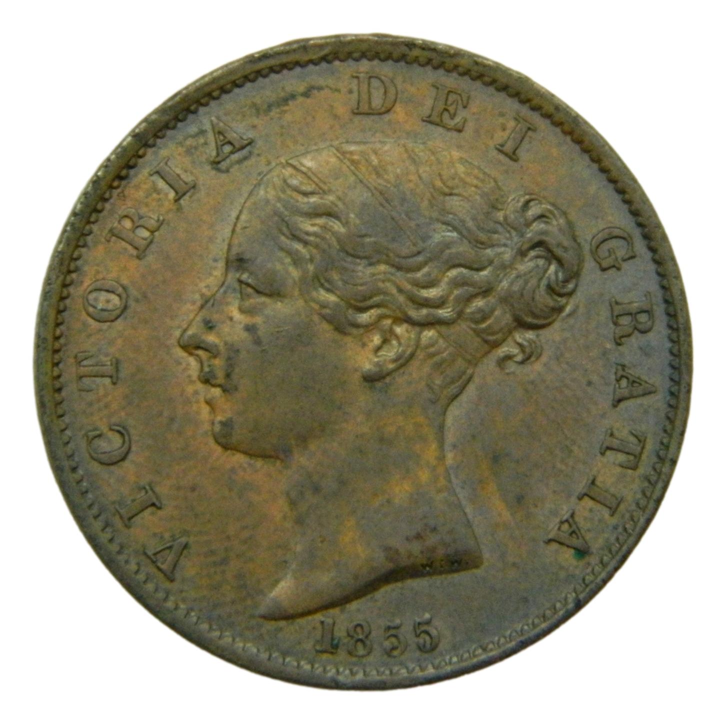 1855 - GRAN BRETAÑA - 1/2 PENNY - S6