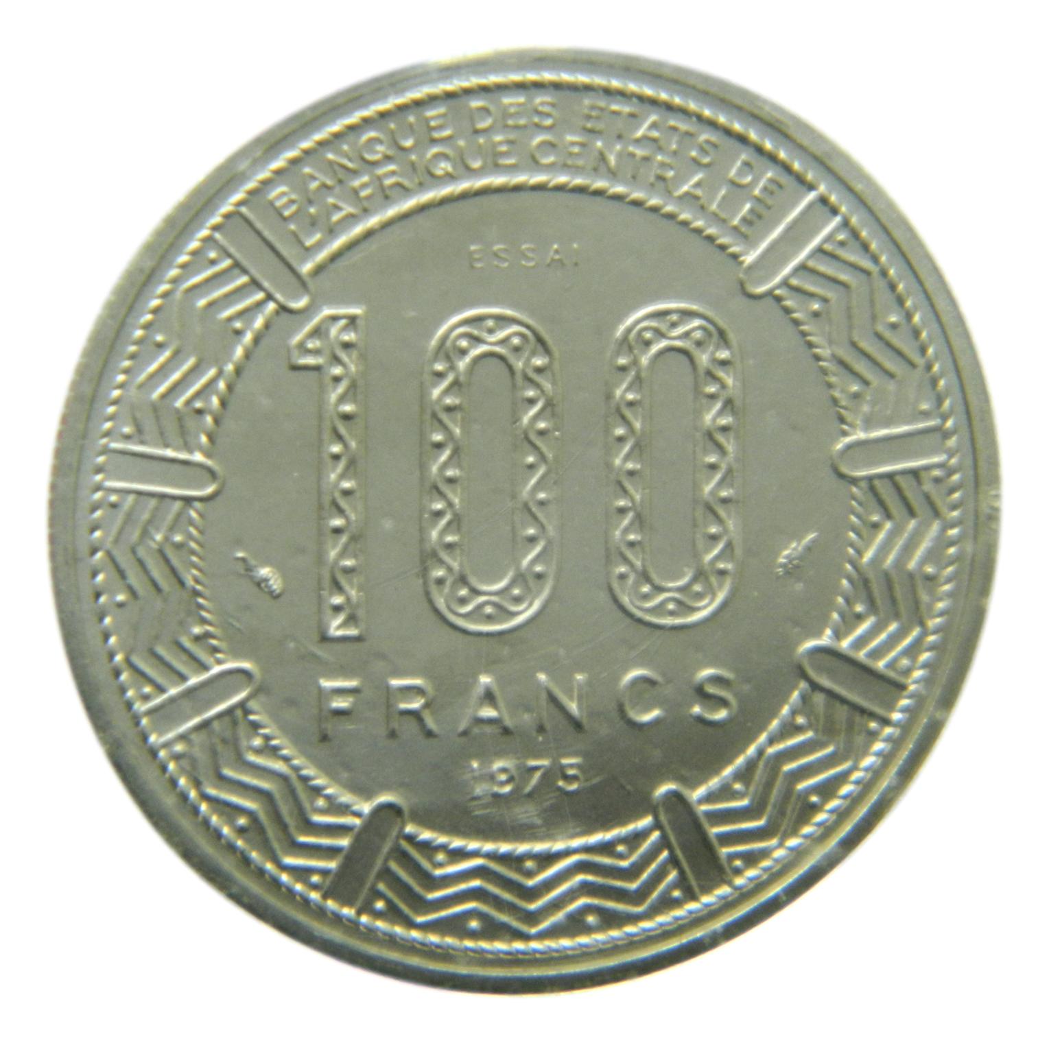 1975 - CONGO - 100 FRANCOS - ESSAI - SC - S6