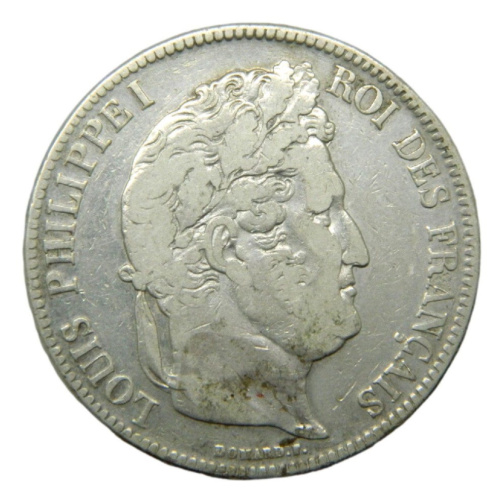 1838 W - FRANCIA - 5 FRANCOS - LILLE - PLATA - S6