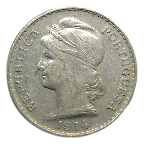 1914 - PORTUGAL - 50 CENTAVOS - PLATA