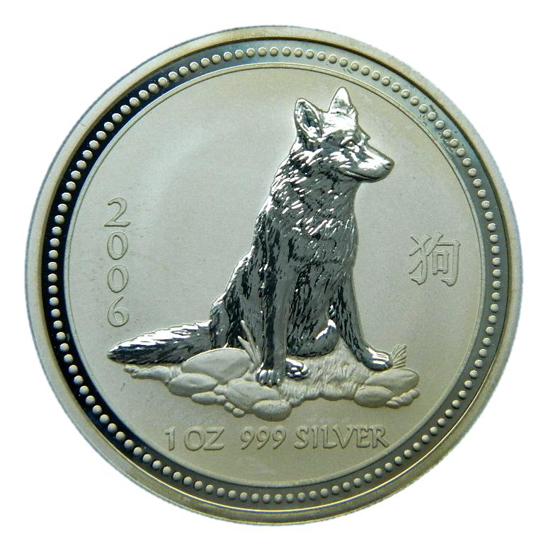 2006 - AUSTRALIA - PERRO - 1 ONZA PLATA