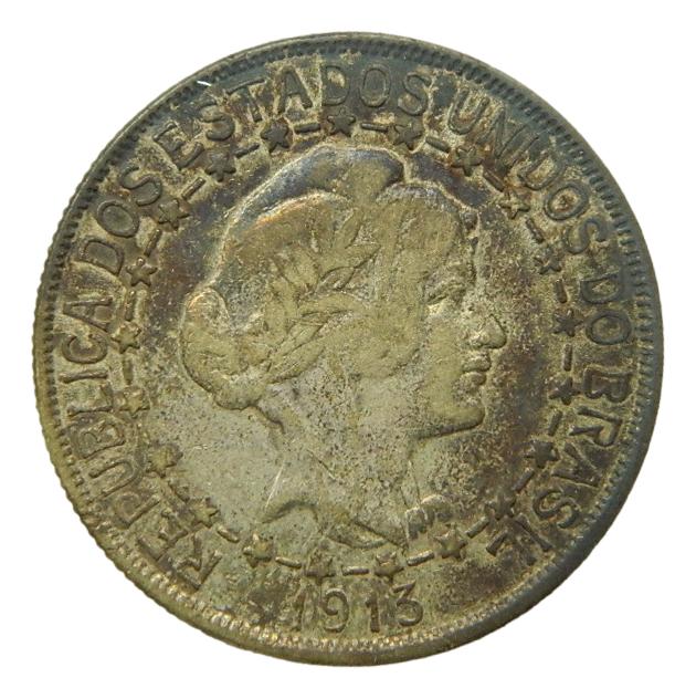 1913 - BRASIL - 2000 REIS - PLATA