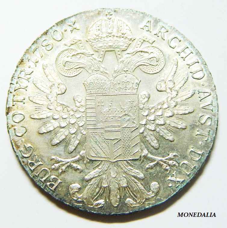 1780 SF - AUSTRIA - THALER - MARIA THERESA - RESTRIKE - SILVER - PLATA - REACUÑACIÓN