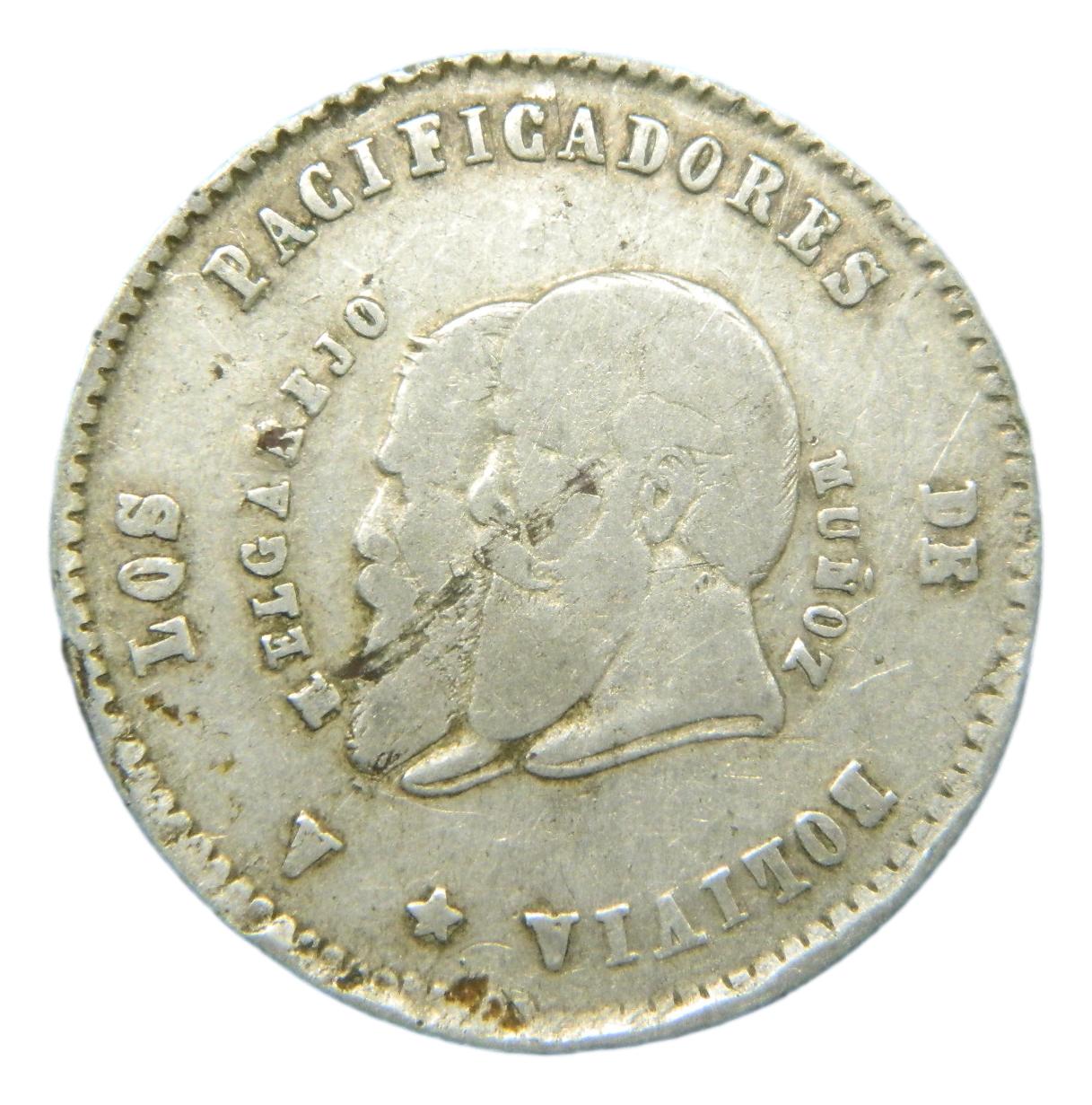 1865 - BOLIVIA - MEDALLA - POTOSI - PLATA