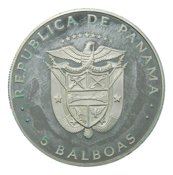 1982 - PANAMA - 5 BALBOAS - FUTBOL