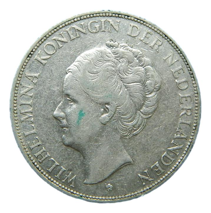 1930 - HOLANDA - 2 1/2 GULDEN - PLATA