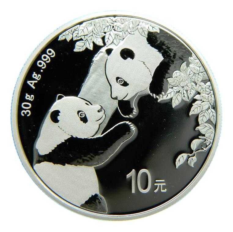 2023 - CHINA - 10 YUAN - ONZA PLATA - PANDA