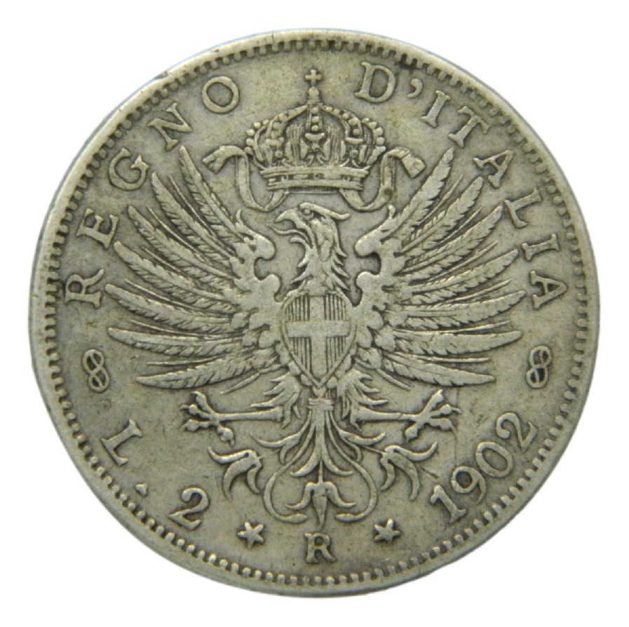 1902 R - ITALIA - 2 LIRE - VITTORIO EMANUELE III - S6