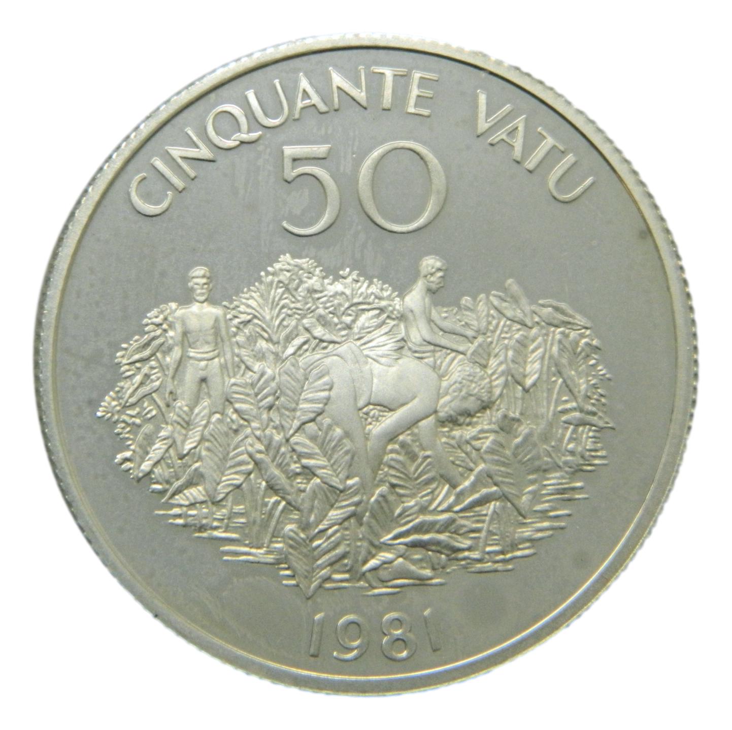 1981 - VANUATU - 50 VATU - PLATA - S6