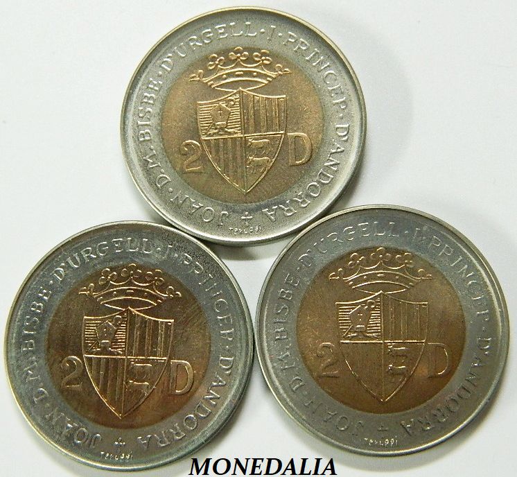 1984 - ANDORRA - 2 DINERS - SERIE ANIMALES 