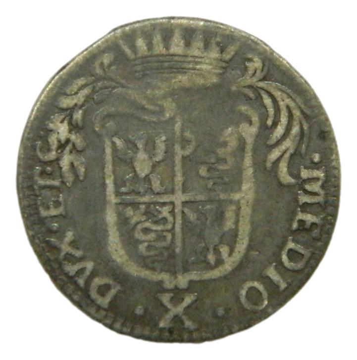 1727 - ITALIA - CARLOS VI - 10 SOLDI - MILAN