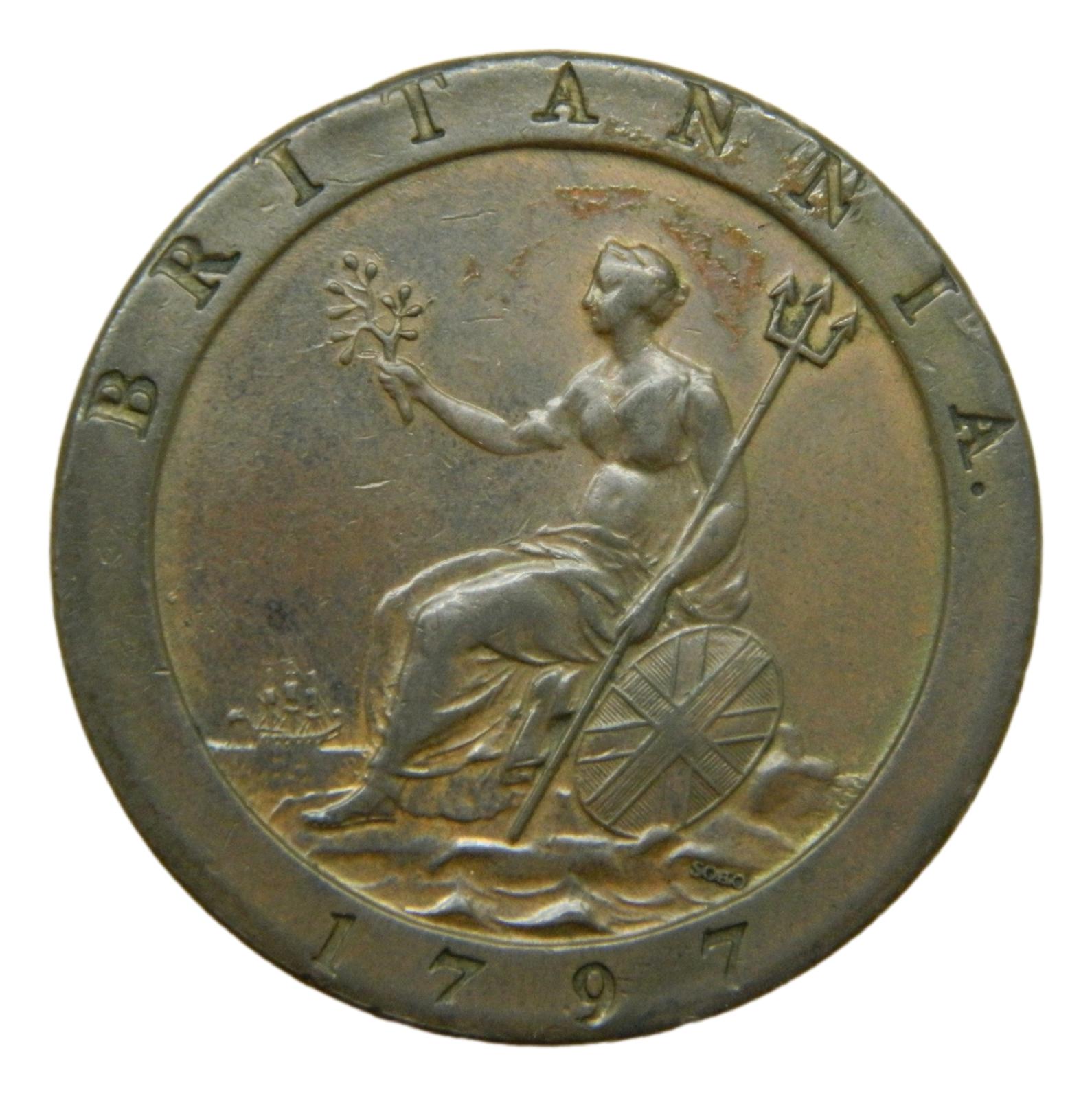 1797 - GRAN BRETAÑA - PENNY - JORGE III - S6