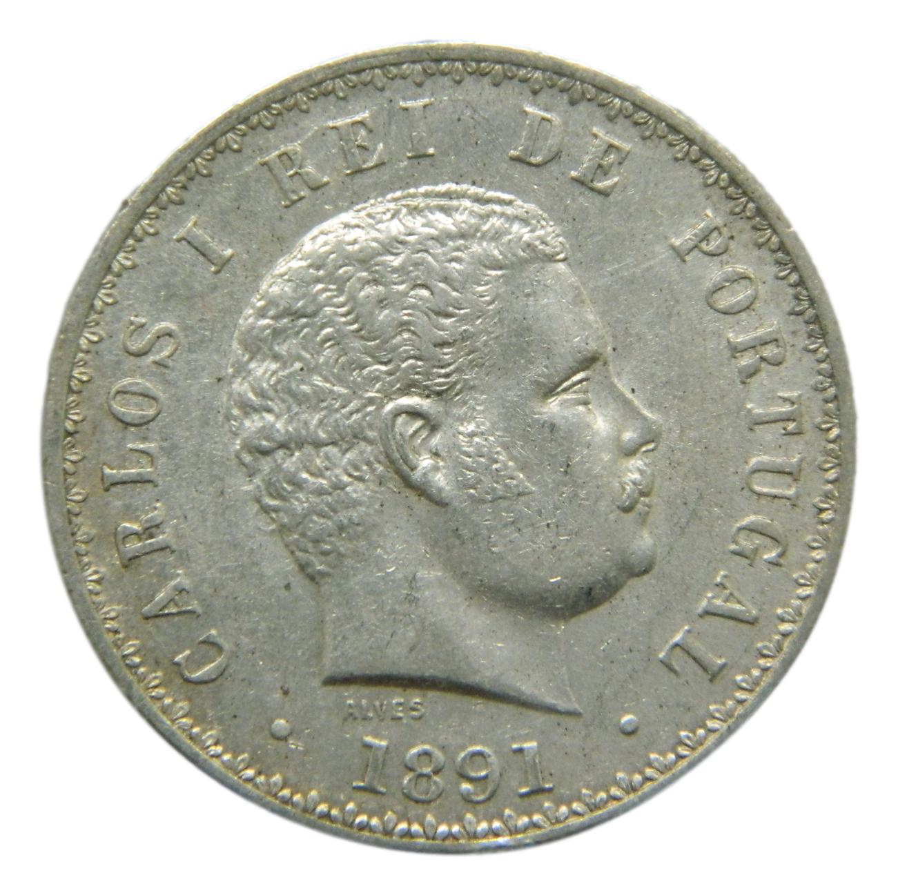 1891 - PORTUGAL - 500 REIS - PLATA