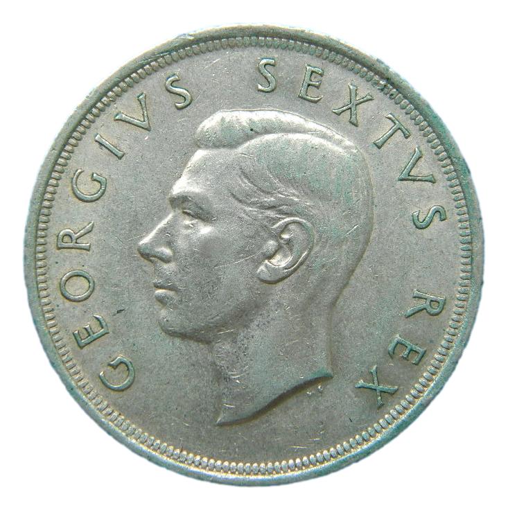 1952 - SUD AFRICA - 5 SHILLINGS - PLATA