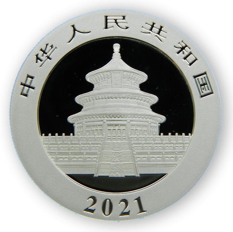 2021 - CHINA - 10 YUAN - ONZA PLATA - PANDA