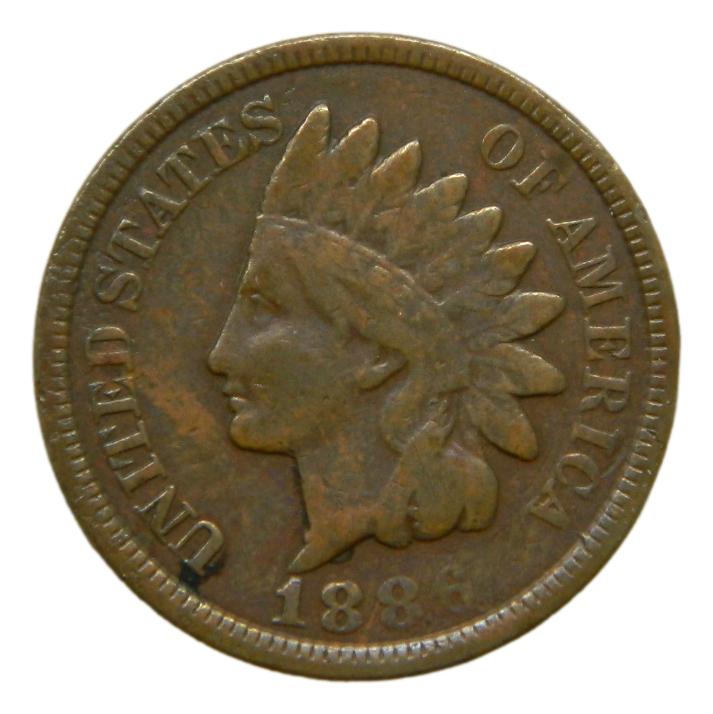 1886 - USA - 1 CENT - INDIAN HEAD